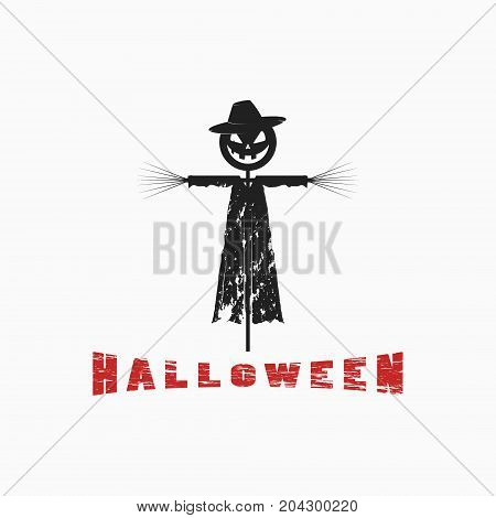 Prin On A T-shirt, A Logo In Honor Of The Halloween Holiday. Vector Illustration