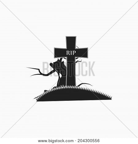 Prin On A T-shirt, A Logo In Honor Of The Halloween Holiday. Vector Illustration