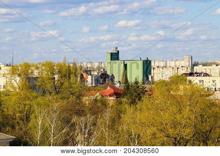 Aerial View On The City Kremenchug In Ukraine