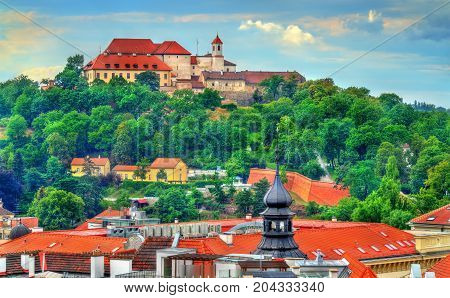 View of Spilberk Castle in Brno - Moravia, Czech Republic