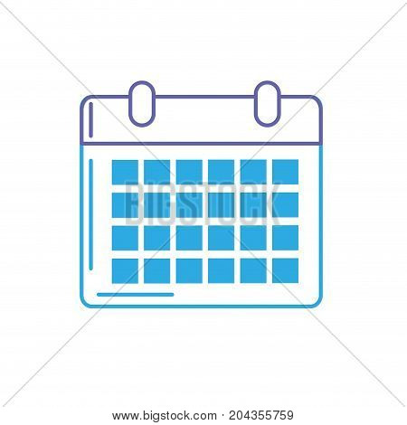 line calendar to organizar important events vector illustration