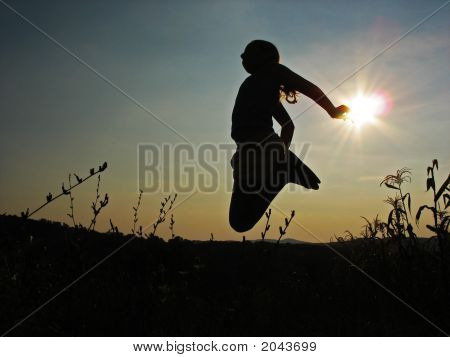 Vreugde bij de zonsondergang