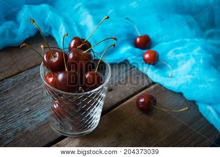 Сherry. Fresh Sweet Big Cherry. Red Organic Cherry