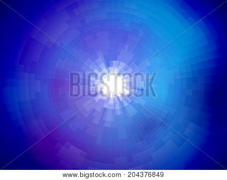 Radial Abstract Mosaic Background