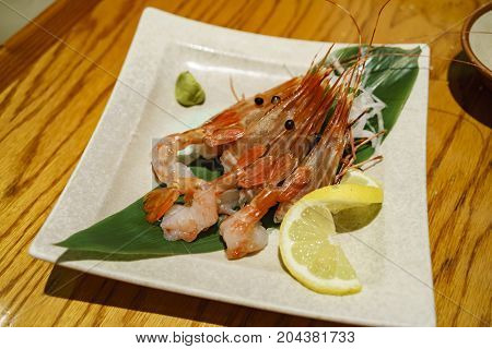 Delicious Raw Sweet Shrimp