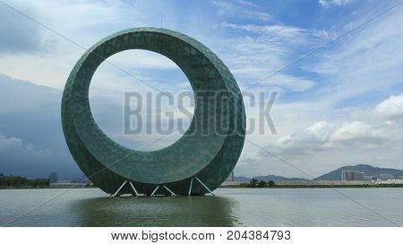 Moon Ring Sculpture In Xiamen Garden Expo