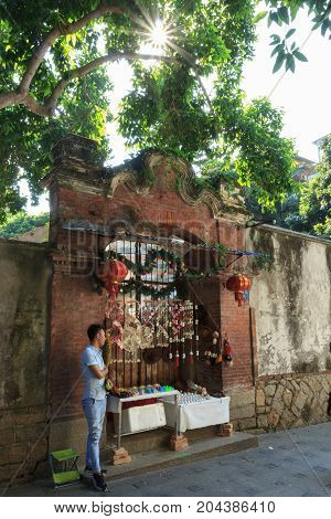 Traders Sell Goods At Gulangyu Island