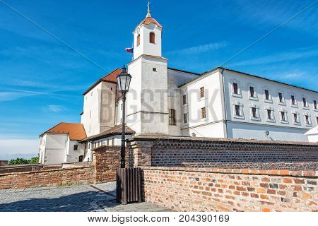 Spilberk castle in Brno Moravia Czech republic. Travel destination. Architectural scene. Beautiful place.