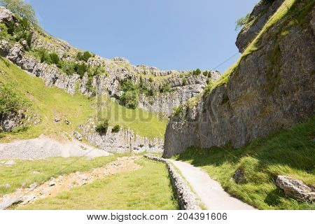 On The Path Leading To Gordale Scar In Yorkshire.