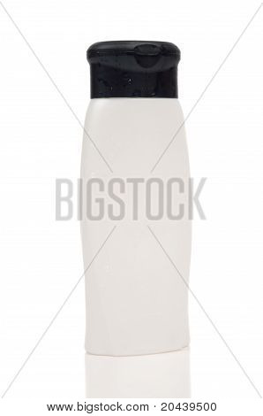 Botella de Shampoo blanco