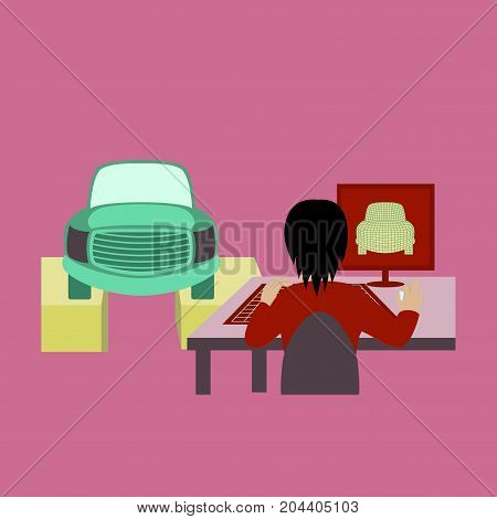 Car service Computer diagnostics computer, car, monitoring