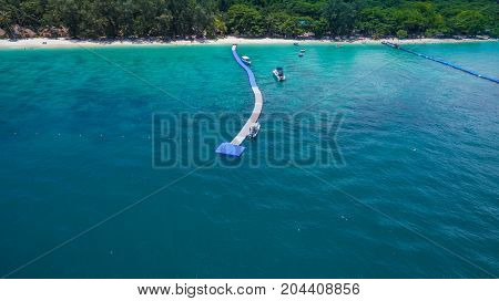 Aerial Photography At Coral Island