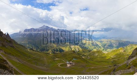 View Of Marmolada Glacier From Arabba Cable Car