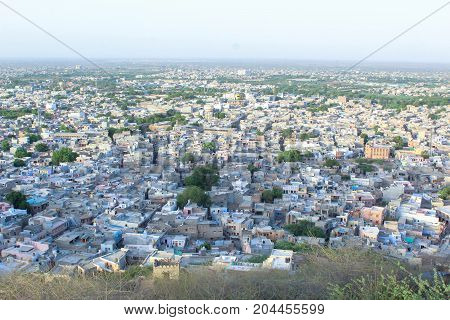 Barmer CIty Rajasthan Indian Top View Image