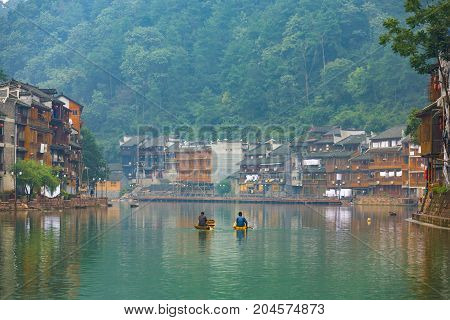 Fenghuang Village Riverside Traditional Houses