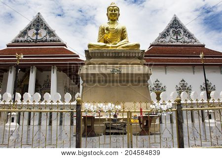 Wat Phaichayon Phon Sep Ratchaworawihan Temple In Samut Prakan, Thailand