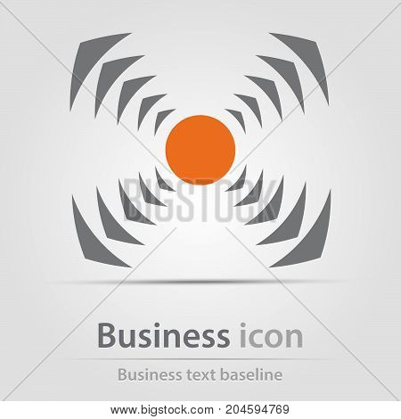 Originally created business icon with excentric arrowheads