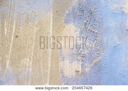 Old background concrete. Blue grey. Abstract half