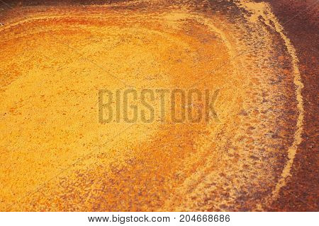 Yellow texture. Brown, orange. Round and abstract