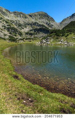 Amazing Panorama with Prevalski lakes and Mozgovishka pass, Pirin Mountain, Bulgaria