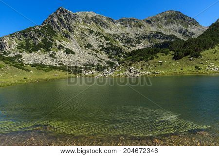 Amazing Panorama with Prevalski lakes and Valyavishki chukar peak, Pirin Mountain, Bulgaria