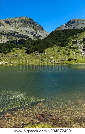 Amazing Panorama with Prevalski lakes and Mozgovishka pass, Pirin Mountain, Bulgaria