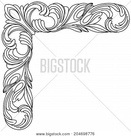 Vintage ornament, baroque ornament, scroll ornament, engraving ornament, border ornament, floral ornament, retro pattern, antique pattern, style acanthus pattern, foliage pattern, swirl pattern decorative pattern, filigree pattern. vector