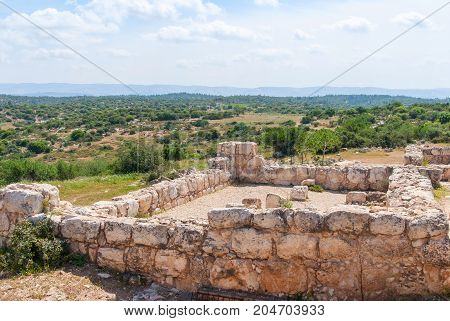 Etri ruins near Beit Shemesh, village from the second temple period. Israel