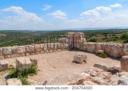 Etri ruins near Beit Shemesh, village from the second temple period. Israel
