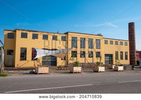 Former Fanefjord Diary Building In Denmark