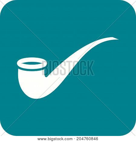 Pipe, smoking, pirate icon vector image. Can also be used for pirate. Suitable for use on web apps, mobile apps and print media.