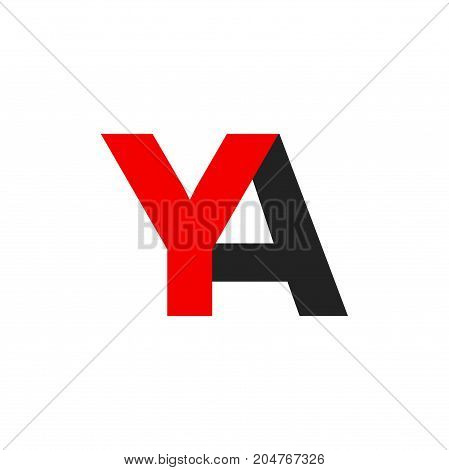 ya letter initial logo design, letter logo design