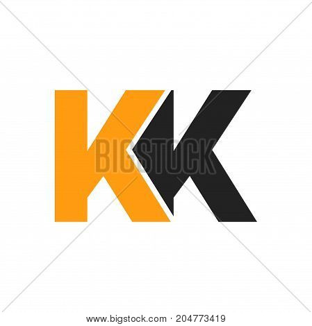 kk initial logo design, letter initial logo design