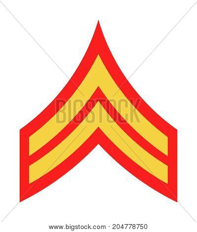 Military Ranks And Insignia. Stripes And Chevrons Of Army