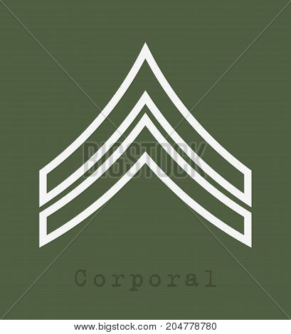 Military Ranks And Insignia. Stripes And Chevrons Of Army