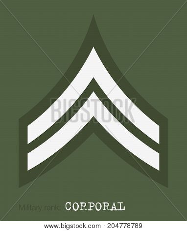 Military Ranks And Insignia. Stripes And Chevrons Of Army