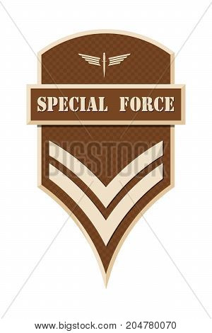 Military Ranks And Insignia. Stripes And Chevrons Of Army