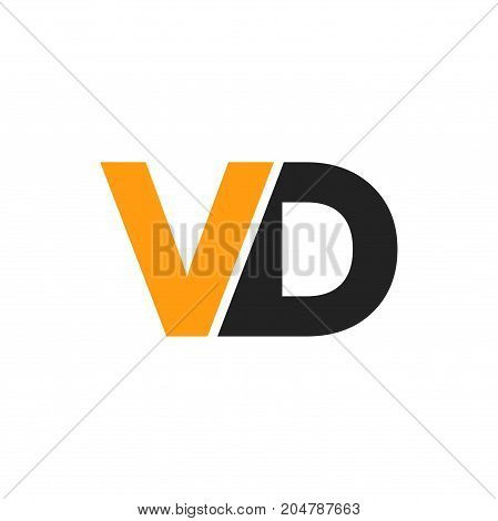 vd initial logo design, intial logo design, letter logo design