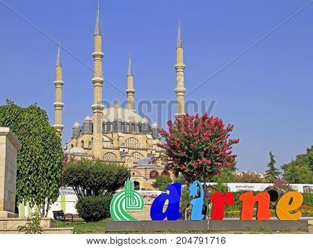 Selimiye Mosque Built Between 1569 And 1575 In Edirne, Turkey