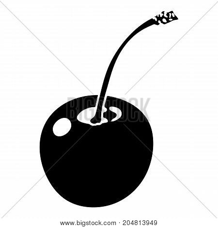 Cherry icon. Simple illustration of cherry vector icon for web design isolated on white background