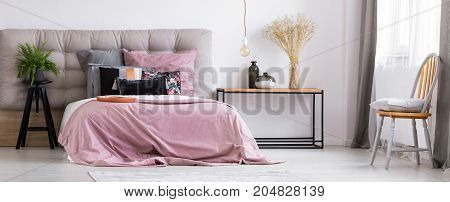Charming, Pastel Pink Bedcover
