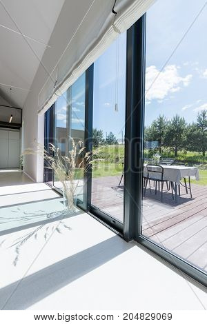 Big Door Windows To Terrace