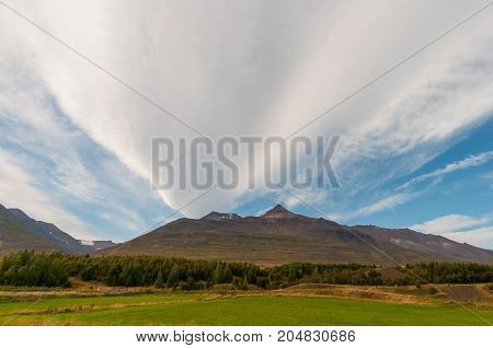 Mountain Kerling In Eyjafjordur Iceland