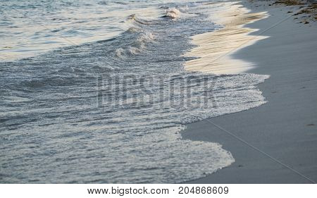 Wave on sand sea coast beach water