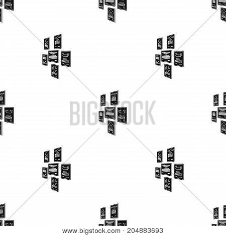 Certificate, diploma and license in a frame on the office wall. Office and interior single icon in black style Isometric vector symbol stock illustration .