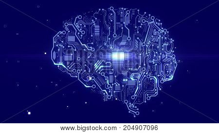 Terminator Brain With Cpu Microchips