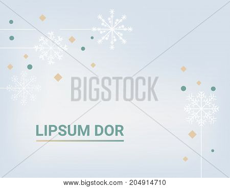 Vector snowalkers background. Clean winer banner template