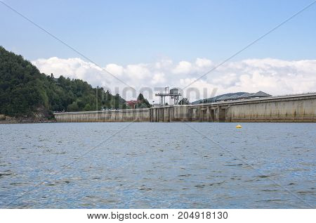 Autumn on the lake. Solina. Bieszczady. poland