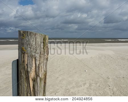 the beach of the Island spiekeroog in germany