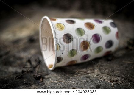 Waste thrown to the ground by uncivilized people.